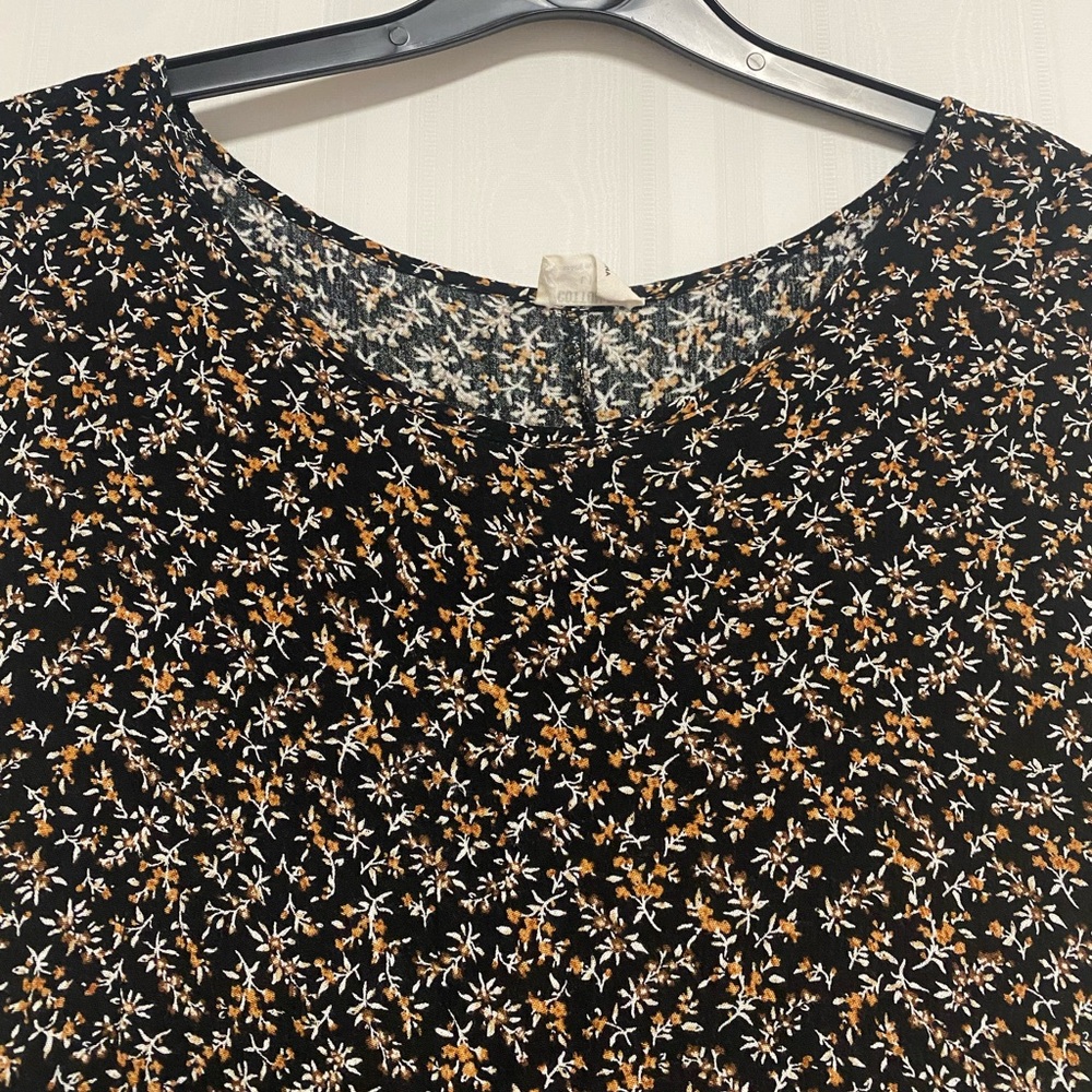 Fall floral min babydoll dress